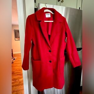 Red Pea Coat Size Medium